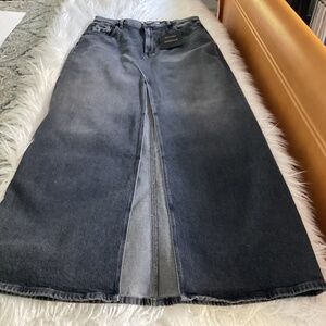 Mother Bombshell Denim Maxi skirt